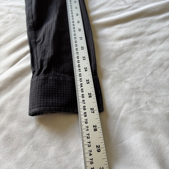 Lipson‎ Contemporary Long Sleeve Casual Dress Shirt Gray/Black Size L Flip Cuffs - Picture 12 of 16